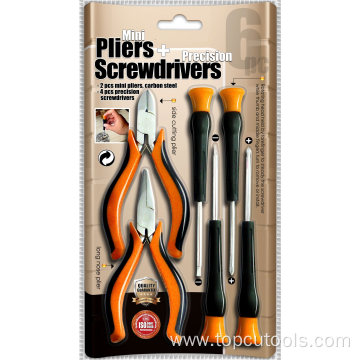 Precision Tool Kit 6PCS Pliers & Preicision Screwdrivers